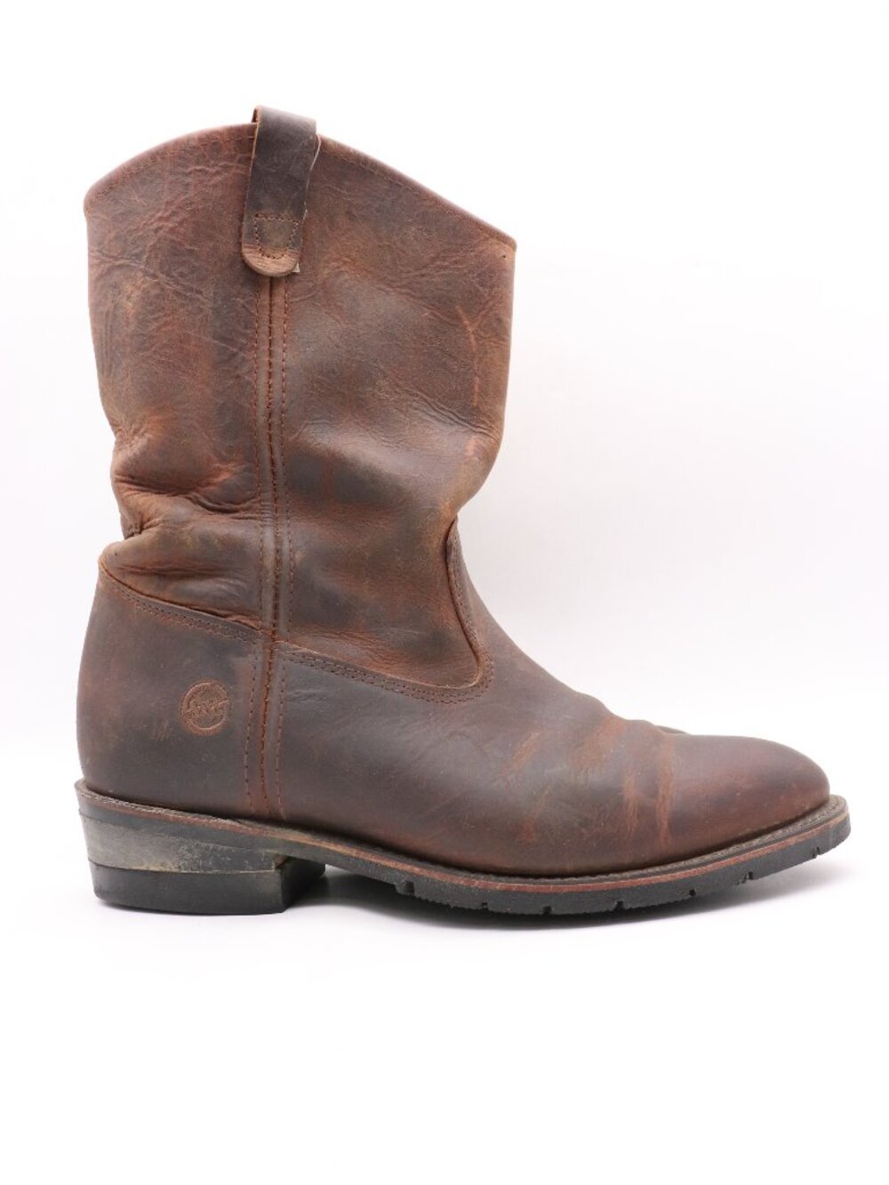 Double H Men's Size 11 Western Cowboy Boots Brown Leather Pull On Made USA